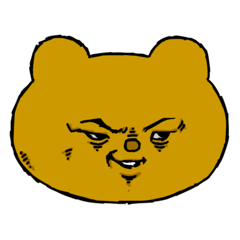 Sticker Bear Sticker by Minto Inc.