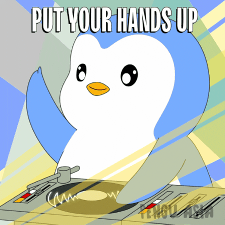 Happy Put Your Hands Up GIF by Pengu Asia