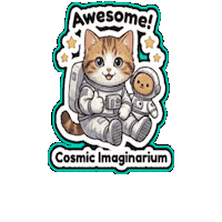 CosmicImaginarium reaction wow cool excited Sticker