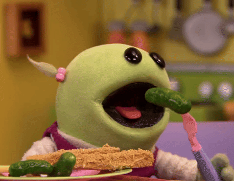 Eating pickles