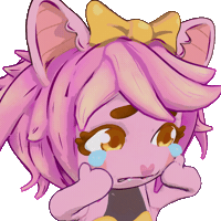 Xelkystudio anime sad kawaii furry Sticker