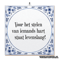 Hart Nl Sticker by Tegelspreuken.nl