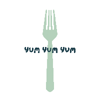 Fork Eating Sticker by The Soup Spoon