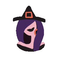 thinkmakeshare halloween witch pumpkins tms Sticker