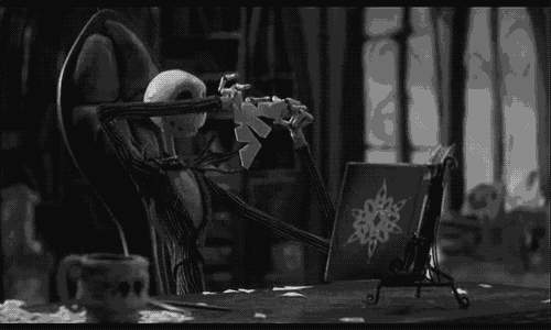 tim burton love GIF