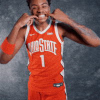 Basketball Smile GIF by Ohio State Athletics
