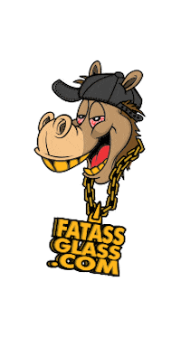 fatassglasscompany giphyupload smoke 420 dab Sticker