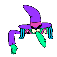 Halloween Witch Sticker by Jason Clarke