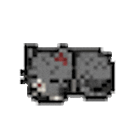 artbyinky giphyupload cat 8bit sprite Sticker