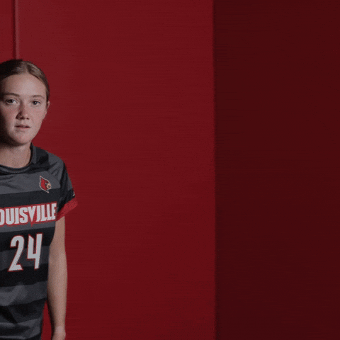 Womens Soccer Go Cards GIF by Louisville Cardinals