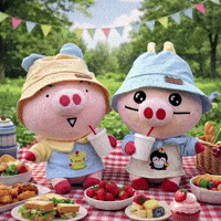 喝飲料 GIF