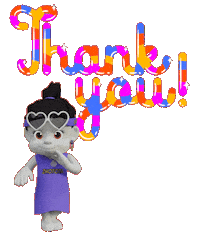 Vibes Thank You Sticker by Zhotcita