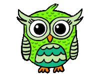 Big Eyes Bird Sticker by Jelene