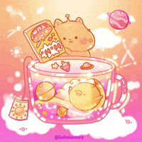 fatfatfactory happy cat food drink GIF