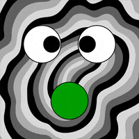 Cross Eyed Black And White GIF by Jen Stark
