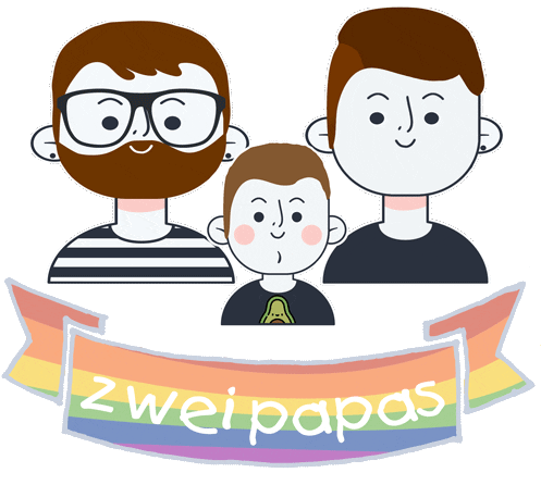 2papas giphyupload parents loveislove familie Sticker