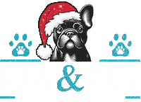Dog Christmas Sticker by Raw And Paw Co