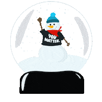 Merry Christmas Snow Sticker