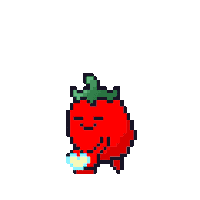 Power Pixel Art Sticker by Potatozzz by 9GAG