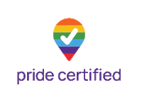 pridecertified rainbow pride certified verified Sticker