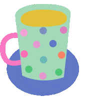 Tea Mug Sticker by karenthaco