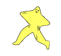 Star Running Sticker by Nastia Cistakova