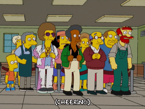 happy bart simpson GIF