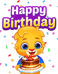 Happy Birthday Celebration Sticker by Lucas and Friends by RV AppStudios