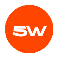 Orange 5W Sticker by Fuenfwerken