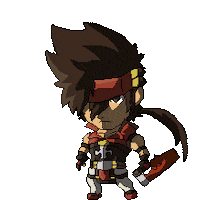 igniz sol guilty gear let it out sol badguy Sticker