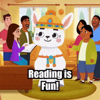 Reading Learning GIF by Llamaozi
