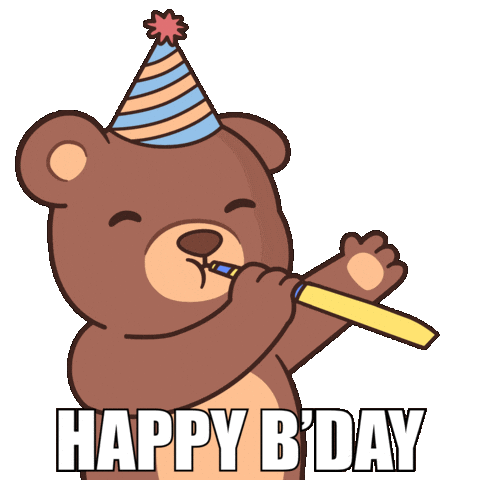 Celebrate Happy Birthday Sticker by BEARISH