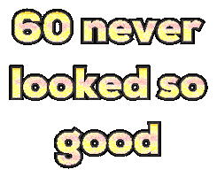 60Th Birthday Sticker by Alissandra
