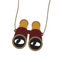 Camera Binoculars Sticker by Teaspoon studio