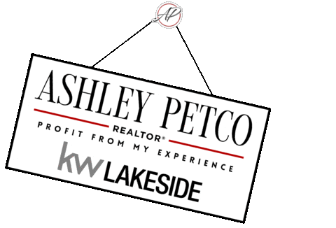 Real Estate Sign Sticker by KW Lakeside Realtor Ashley Petco