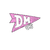 Dm Us Sticker by Gialash.com