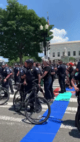 Police Lead AOC Away From Abortion Rights Protest