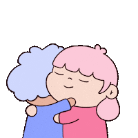 Chibi Hug Sticker by Happy Homies