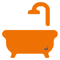 installplus bad douche bubbels sanitair Sticker