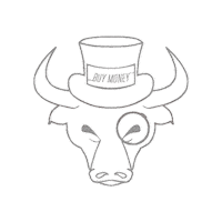 Stock Market Bull Sticker by VALOR