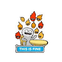Happy Fire Sticker by Angieluxd