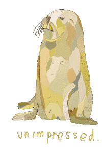 Jmercede seal unimpressed otter walrus Sticker