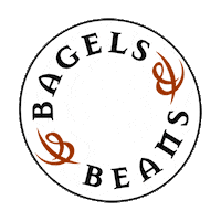 bagelsbeans logo coffee beans bagel Sticker