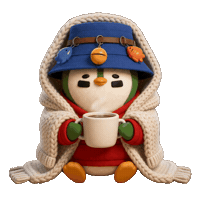 Penguin Hot Drink Sticker by Zaddy