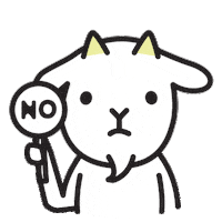 jinsdesk goat jinsdesk Sticker