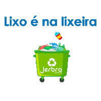 jerbracomercial limpeza sustentabilidade container reciclar Sticker
