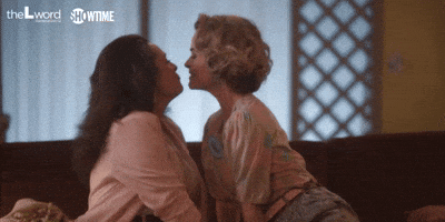 Alice and Dana Touch Noses