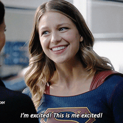 supergirl this is me excited GIF