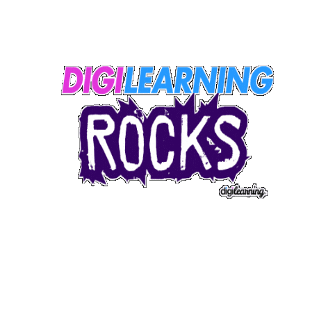 DigiLearning giphygifmaker rocks digilearning Sticker