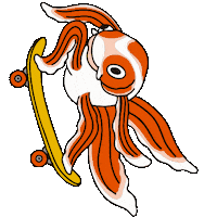 Skate Koi Sticker
